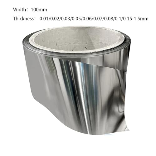 1 m 316L Edelstahlfolienstreifen – langlebige 1000 mm Edelstahlblechfolie for vielseitige Anwendungen(0.15x100x1000mm) von CEQFSWHQ