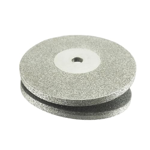 100 mm doppelseitige Diamant-Schleifscheibe – 4 Zoll Schleifwerkzeug for die Verarbeitung von Edelsteinen, Keramik und Legierungen, 1 Stück(120Grit) von CEQFSWHQ