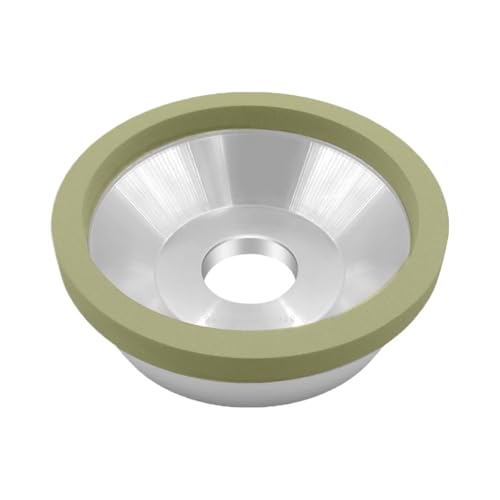 100 mm keramische Bindung Diamant-Schleifscheibe – Schüsseltyp for PCD/PCBN-Werkzeuglegierung Wolframstahl Diamantmesser, 1 Stück(200 Grit) von CEQFSWHQ