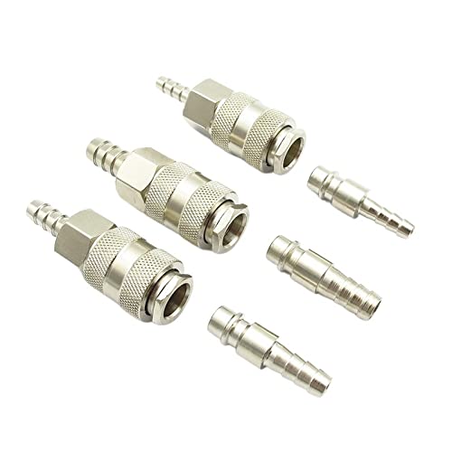 2 STÜCKE Eisen Pneumatische Schnellkupplung Armaturen Set for Luftkompressor 6mm 8mm 10mm(8mm) von CEQFSWHQ