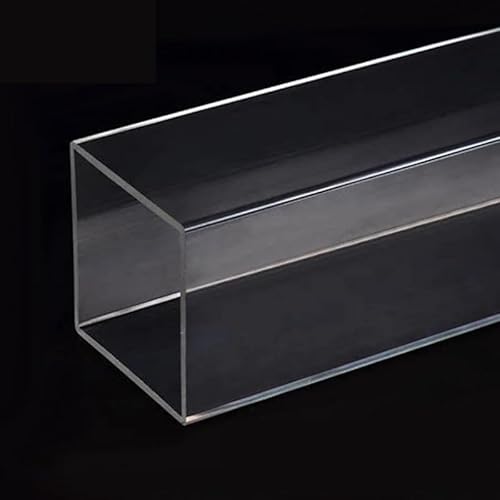 2 Stück 240 mm transparente Acryl-Vierkantrohre | 10–100 mm seitlich hohles PMMA-Rohr for DIY-Projekte und Bastelarbeiten(30x30x2mm) von CEQFSWHQ