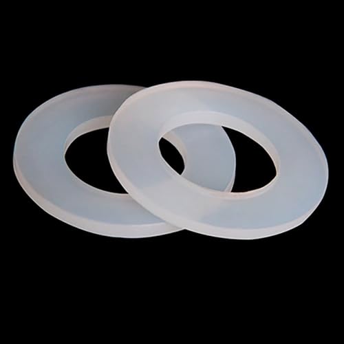 2 Stück Silikon-Flachdichtungsscheibe – 2,5 mm Dicke for 20–50 mm Rohrverbindungen(50mm) von CEQFSWHQ