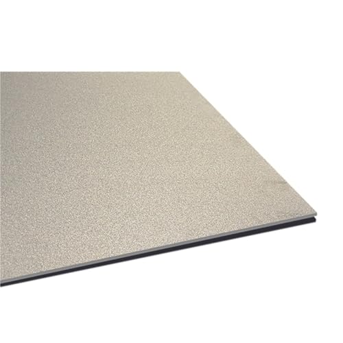 2 Stück doppelt eloxierte, sandgestrahlte Aluminium-Gravurplatten – 300 x 300/200 x 200/100 x 100 mm(Silver,300x300mm) von CEQFSWHQ