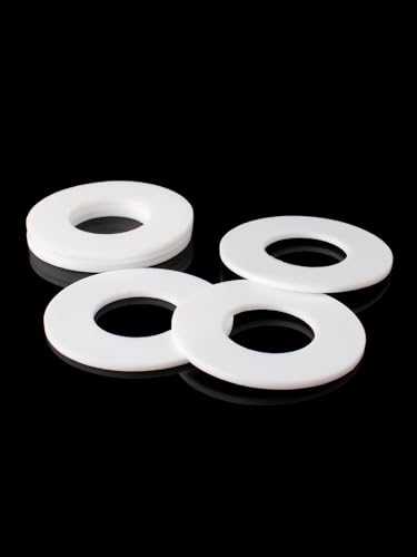 20 Stück PTFE-Flachdichtung for Flanschmanometer – Dichtungslösung for Wasserrohrverbindungen, Innendurchmesser 31,5–60 mm(50x56x1.5mm) von CEQFSWHQ