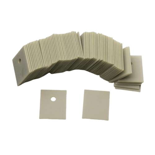 ALN Aluminiumnitrid-Keramikplatte – Ultrahohe Wärmeleitfähigkeit 170 W for Hochleistungs-MOS-Röhre, 1 Stück(12 * 18 * 1.0mm With Hole 100pcs) von CEQFSWHQ