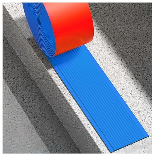 CEQFSWHQ Blaue, rutschfeste Treppenkantenleiste aus Vinyl – Selbstklebender Sicherheits-Treppenschutz for den Innen- und Außenbereich(LxW 10mx10cm) von CEQFSWHQ