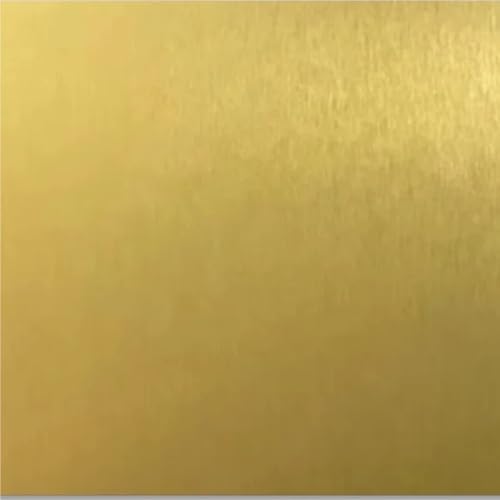 Gravurrohlinge aus eloxiertem Aluminium, 1 mm dick – 100 x 100 mm, sandgestrahlt, gebürstetes Satin-Finish for Visitenkarten, 1 Stück(Gold Satin) von CEQFSWHQ
