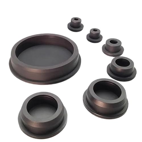 Hohlstopfen aus schwarzem Silikonkautschuk – vielseitige Verschlusskappen for Möbel, Sportgeräte und mehr(5Pcs 24.5mm) von CEQFSWHQ
