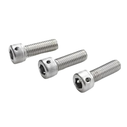 Innensechskantschrauben aus Edelstahl 304 mit Loch - M2 bis M10 | Langlebig und korrosionsbeständig(M5 x 0.8 x 55mm - 10pcs) von CEQFSWHQ