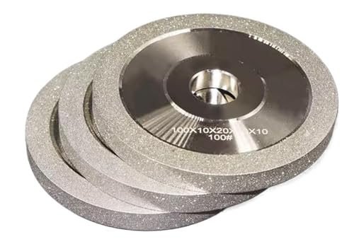 Legierte Diamant-Schleifscheibe for Fräsen von Stahl, Keramik und CBN – 100 mm, 125 mm, 150 mm – Präzisionsschärfer (1 Stück)(100# 125Dx32mm) von CEQFSWHQ