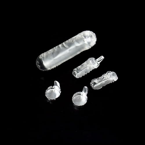 Mikro-Wägeschalen aus Aluminiumfolie – 100 Stück, 0,35 ml/1,12 ml/10 ml for Laboranalysenwaage(0.35ml-Circular-Thick) von CEQFSWHQ