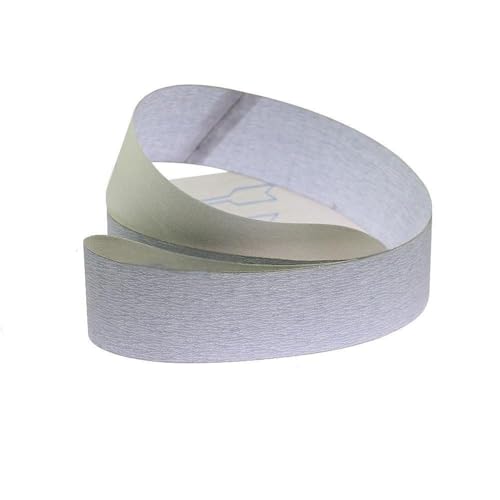 P1000 P1200 P1500 Trockenschleifband – weißes, verstopfungssicheres, weiches Tuch for Polieren von Aluminium und Edelstahl – 1 Stück(1000meshx2000MMx50MM) von CEQFSWHQ