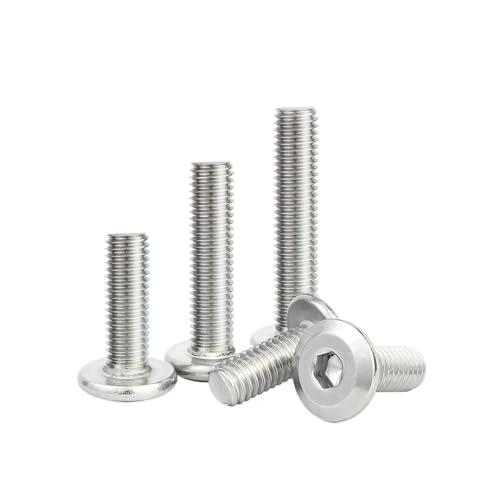 SS304 Edelstahl-Innensechskantschrauben mit Linksgewinde - Größen M3 bis M8(M8 x 25mm - 5pcs) von CEQFSWHQ