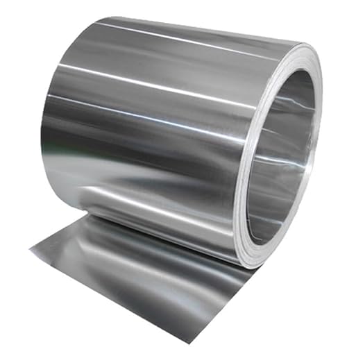 Silberne 301 Edelstahlfolie – 1000 mm Blatt for Basteln und Herstellen – 1 Stück(0.03X100X1000mm) von CEQFSWHQ