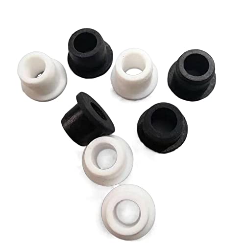 Silikon-Lochstopfen – 5–28 mm, schwarz, hochtemperaturbeständig –40 °C bis +250 °C, langlebige Endkappen for Abdichten(6mm(Bore 3.5mm)10pcs) von CEQFSWHQ