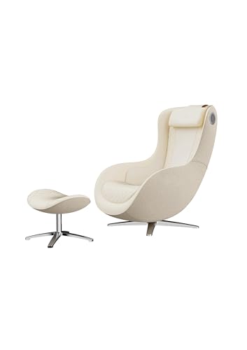 CERAGEM Pause M2 Massagesessel- Premium SL Rahmen, 6 Automatikmodi, Thermoheizung, Bluetooth-Lautsprecher & USB-Anschluss - Optimale Entspannung im trendigen Design (Beige) von CERAGEM