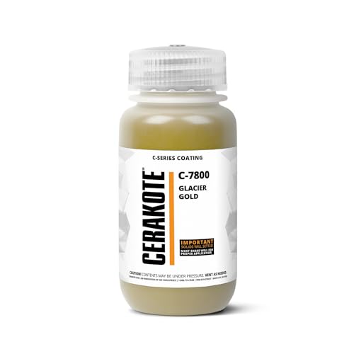 CERAKOTE® (AIR CURE) C-Serie Ice Gold (16 oz) | C-7800P | Unsere Keramik-Technologie kombiniert Leistung mit Farbe auf allen Metallen, Polymeren + More von CERAKOTE