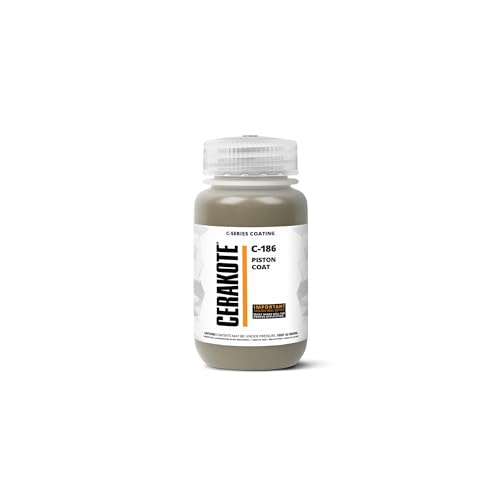 CERAKOTE® (AIR CURE C-Serie Kolbenbeschichtung (4 oz) |C-186T | Unsere Keramik-Technologie kombiniert Leistung mit Farbe auf allen Metallen, Polymeren + mehr von CERAKOTE