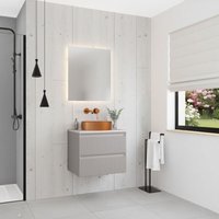Ceramia Neues Badezimmermöbel 60 cm, FSC-zertifiziert, perlgrau (CCERAMIA-3LG60) von CERAMIA