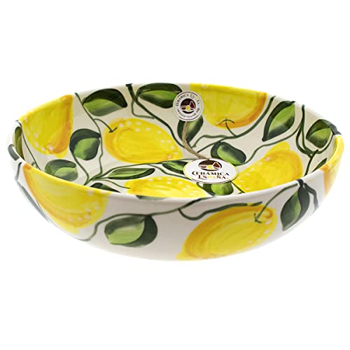 CERÁMICA ESPAÑA | Keramische Salatschüssel | Original Salatschüsseln | Salatschüsseln Dekoration Zitronen - Modell M01 | 100% handgefertigte Dekoration | 23x23x5.5 cm CERÁMICA ESPAÑA | Keramische Salatschüssel | Original Salatschüsseln | Salatschüsseln Dekoration Zitronen - Modell M01 | 100% handgefertigte Dekoration | 23x23x5.5 cm von CERÁMICA ESPAÑA