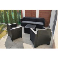 Altri - Lounge-Set für den Außenbereich Venus, Gartenmöbel-Set mit Kissen, Sitzbereich für den Innenbereich in Rattan-Optik, 100 % Made in Italy, von ALTRI