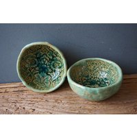 2Er Set Schalen/Snackschalen Dipschalen Gewürzschalen Saucenschalen Salz Und Pfeffer Teelichthalter von CERAMICSbyVITA