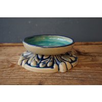 Antiker Stil Kerzenständer/Blauer Keramikkerzenhalter von CERAMICSbyVITA