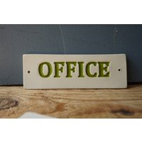 Büro Schild/Keramik Türschild von CERAMICSbyVITA