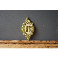 Wc Schild/Türschild Badezimmerschild Vintage von CERAMICSbyVITA