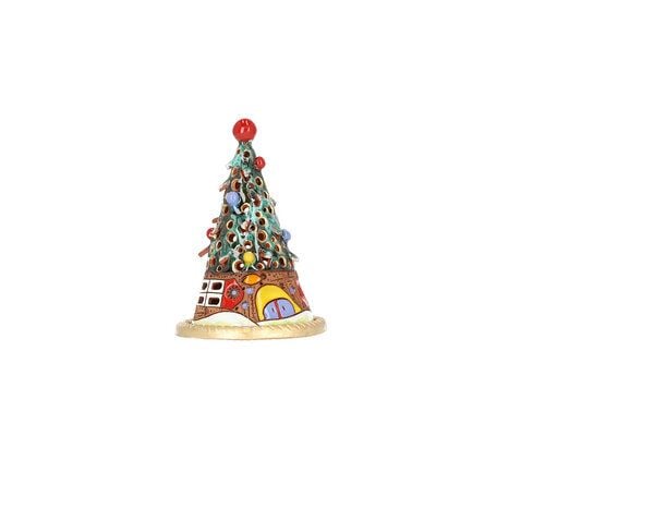 CERAMICdesign Räucherhäuschen aus Keramik (Weihnachtsedition) von CERAMICdesign