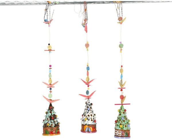 CERAMICdesign Windspiel Glocken aus Keramik (Weihnachsedition) von CERAMICdesign