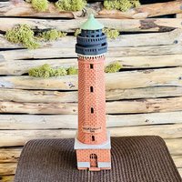 Greifswalder Oie Leuchtturm.einzigartiger Kerzenhalter.handgemachtes Teelicht Aus Keramik.original Ton Leuchtturm von CERAMICdesignSHOP