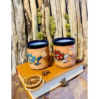 Handgemachte Tasse 3D Schildkröte Tier Kreativ Handbemalt Cartoon Wassertasse Kaffee Frühstück Paar Handbemalt Keramik Becher, Teebecher Geschenk von CERAMICdesignSHOP