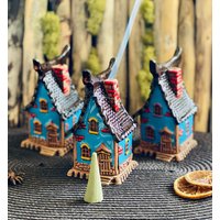 Haus Düfte Weihrauch-Halter.handmade.keramik Miniatur Haus.weihnachten, Geburtstagsgeschenk.original Geschenk.räucherkegel Brenner Wohnkultur von CERAMICdesignSHOP
