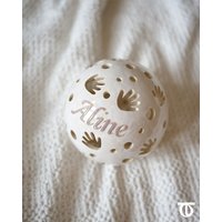 Namenslampe "Aline" 16cm, 20cm Durchmesser von CERAPHIE