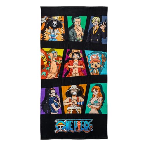 CERDÁ LIFE'S LITTLE MOMENTS Kinderhandtuch von One Piece, Mehrfarbig, 70 x 140 cm, aus 100% Baumwolle, 320 g/m², kleines Handtuch, Bedruckt mit Strohhüten, Originalprodukt, entworfen in Spanien von CERDÁ LIFE'S LITTLE MOMENTS