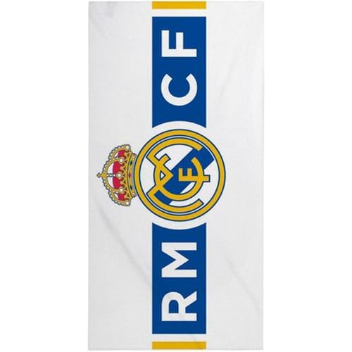CERDÁ LIFE'S LITTLE MOMENTS Real Madrid Handtuch 70x140 super schnelltrocknend und extra weiches Gefühl – Real Madrid Strand-, Pool- oder Badetuch mit einzigartigem Design und offizieller Lizenz von CERDÁ LIFE'S LITTLE MOMENTS