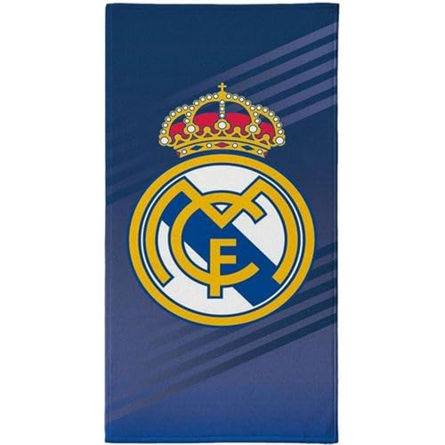 CERDÁ LIFE'S LITTLE MOMENTS Real Madrid Handtuch 70x140 super schnelltrocknend und extra weiches Gefühl – Real Madrid Strand-, Pool- oder Badetuch mit einzigartigem Design und offizieller Lizenz von CERDÁ LIFE'S LITTLE MOMENTS