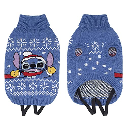 Cerdá - ForFanPets Hunde Zubehör | Stitch Hundepullover mit Weihnachtsdesign - Offizielle Disney Lizenz von CERDÁ LIFE'S LITTLE MOMENTS