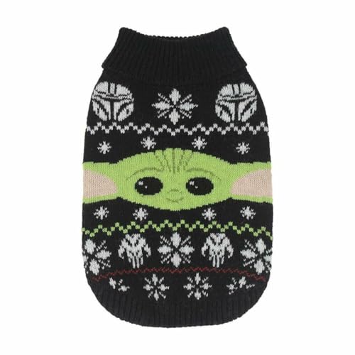 Cerdá - ForFanPets Hunde Zubehör | The Mandalorian Hundepullover mit Weihnachtsdesign - Offizielle Star Wars Lizenz von CERDÁ LIFE'S LITTLE MOMENTS