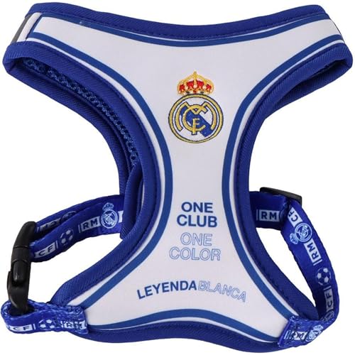 Hundegeschirr von Real Madrid, Größe S, offizielles Wappen-Design, sicherer Sitz – Hundegeschirr von Real Madrid, Robustes und bequemes Accessoire für mittelgroße Hunde, totale Kontrolle Hundegeschirr von Real Madrid, Größe S, offizielles Wappen-Design, sicherer Sitz – Hundegeschirr von Real Madrid, Robustes und bequemes Accessoire für mittelgroße Hunde, totale Kontrolle von CERDÁ LIFE'S LITTLE MOMENTS