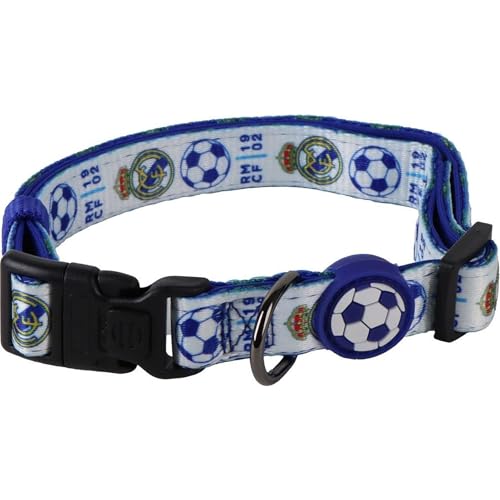 Hundehalsband Real Madrid, Größe M/L. Offizielles gesticktes Wappen, Starke und Elegante Passform – Hundehalsband Real Madrid. Bequemes und sicheres Design für mittelgroße und große Hunde. Hundehalsband Real Madrid, Größe M/L. Offizielles gesticktes Wappen, Starke und Elegante Passform – Hundehalsband Real Madrid. Bequemes und sicheres Design für mittelgroße und große Hunde. von CERDÁ LIFE'S LITTLE MOMENTS