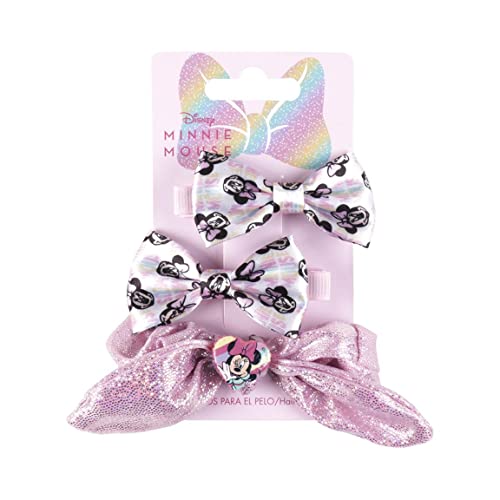 Minnie Mouse Haar-Accessoires, Rosa, 3 Stück von CERDÁ LIFE'S LITTLE MOMENTS