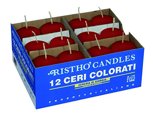 Cereria di Giorgio Kerzen Durchmesser 4 cm Höhe 7 - Rot - Packung mit 12 Stück Cereria di Giorgio Kerzen Durchmesser 4 cm Höhe 7 - Rot - Packung mit 12 Stück von Cereria di Giorgio
