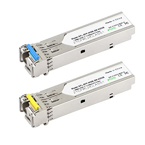 CERRXIAN 1.25G Singlemode BIDI SFP LC-Modul Glasfaser-Transceiver, SFP-WDM-SM, 3KM LC Tx1550nm/Rx1310nm-1 Paar CERRXIAN 1.25G Singlemode BIDI SFP LC-Modul Glasfaser-Transceiver, SFP-WDM-SM, 3KM LC Tx1550nm/Rx1310nm-1 Paar von CERRXIAN