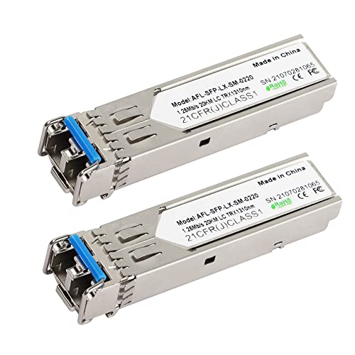 CERRXIAN 1.25G Singlemode SFP LC-Modul Glasfaser-Transceiver, SFP-LX-SM, 20KM LC TRX1310nm-2St von CERRXIAN
