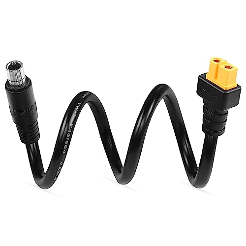 CERRXIAN 2FT XT60 auf DC8020 Stromkabel, 14AWG XT60 Buchse auf DC 8,0 mm x 2,0 mm Stromadapterkabelanschlüsse für tragbare Kraftwerke und Solargeneratoren von CERRXIAN