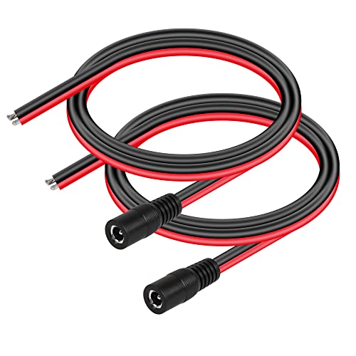 CERRXIAN DC5521 Power Pigtails Kabel,1.6 FT 14AWG 5.5mm x 2.1 mm DC Female Bare Wire Open End Power Wire, DC Supply Repair Kabel für CCTV Sicherheitskamera LED Strip Light Etc-2 Pcs(1.6FT 5521 Female) CERRXIAN DC5521 Power Pigtails Kabel,1.6 FT 14AWG 5.5mm x 2.1 mm DC Female Bare Wire Open End Power Wire, DC Supply Repair Kabel für CCTV Sicherheitskamera LED Strip Light Etc-2 Pcs(1.6FT 5521 Female) von CERRXIAN