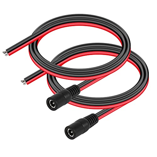 CERRXIAN DC5525 Power Pigtails Kabel, 1.6 FT 14AWG 5.5mm x 2.5 mm DC Female Bare Wire Open End Power Wire, DC Supply Repair Kabel für CCTV Sicherheitskamera LED Strip Light Etc-2 Pcs(1.6FT 5525 Female CERRXIAN DC5525 Power Pigtails Kabel, 1.6 FT 14AWG 5.5mm x 2.5 mm DC Female Bare Wire Open End Power Wire, DC Supply Repair Kabel für CCTV Sicherheitskamera LED Strip Light Etc-2 Pcs(1.6FT 5525 Female von CERRXIAN