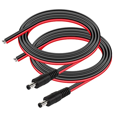 CERRXIAN DC5525 Power Pigtails Kabel,3.3 FT 14AWG 5.5mm x 2.5 mm DC Male Bare Wire Open End Power Wire,DC Versorgung Reparatur Kabel für CCTV Sicherheitskamera LED Streifen Licht etc-2 Stück CERRXIAN DC5525 Power Pigtails Kabel,3.3 FT 14AWG 5.5mm x 2.5 mm DC Male Bare Wire Open End Power Wire,DC Versorgung Reparatur Kabel für CCTV Sicherheitskamera LED Streifen Licht etc-2 Stück von CERRXIAN